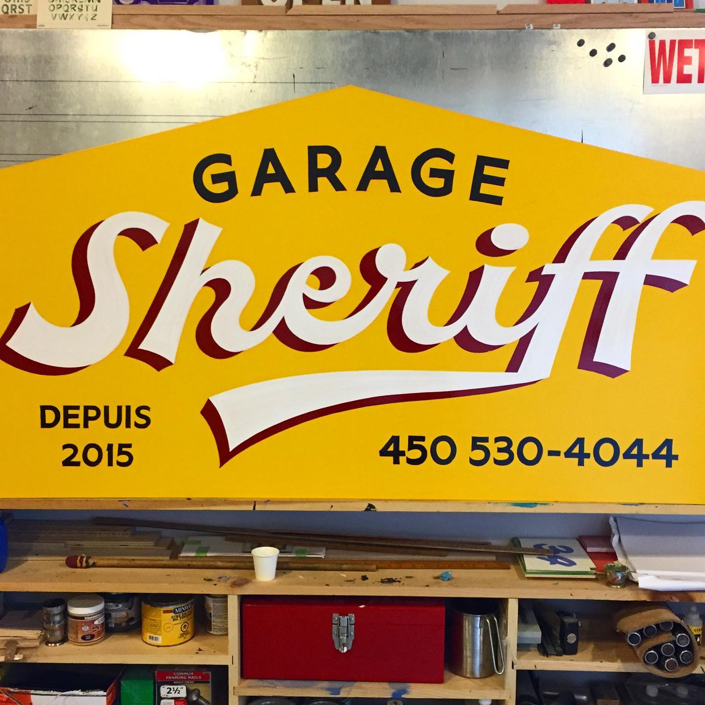 Enseigne et logo Garage Sheriff